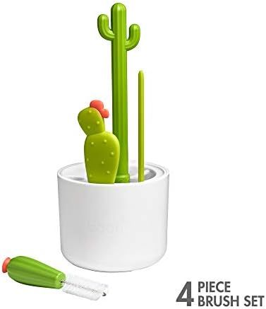 Boon Cacti Bottle Cleaning Brush Set (4pcs), Green | Amazon (US)