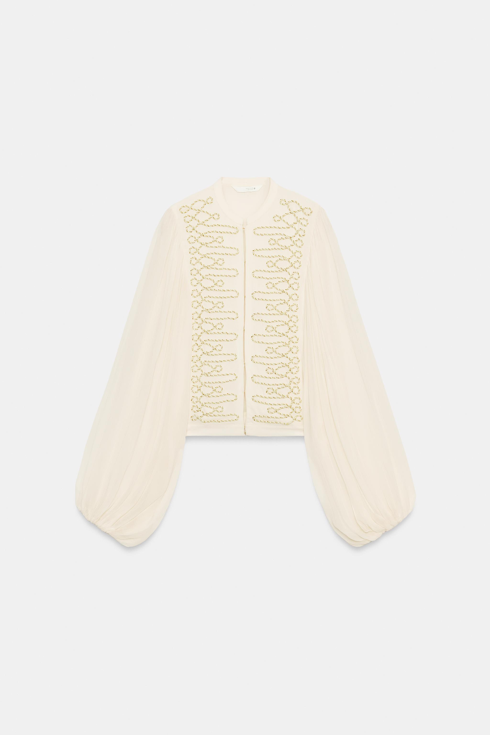 ZW COLLECTION ROMANTIC FROG FASTENING SHIRT | Zara UK