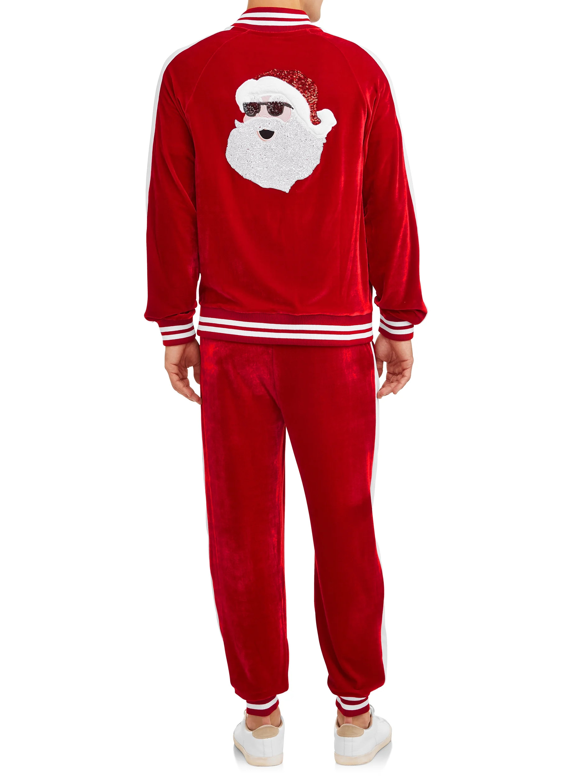 Jolly Knits Men's Ugly Christmas Tracksuit Set, 2 Piece Outfit Set S-3XL - Walmart.com | Walmart (US)