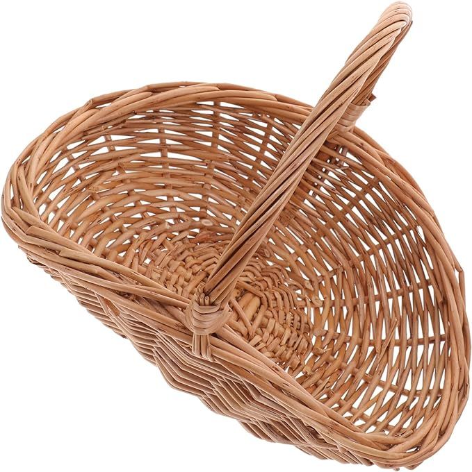 Picnic Basket Woven Pantry Organizer Harvest Basket Dessert Woven Basket Fruit Basket Organizer G... | Amazon (US)