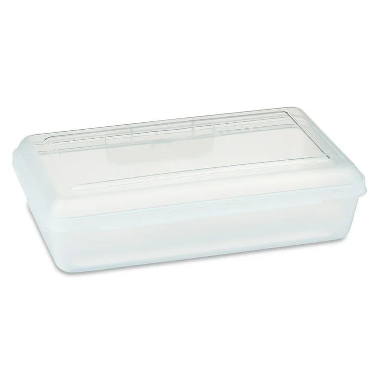 Pen+Gear Lightweight Plastic Pencil Box with Snap-on Lid, Clear, 1-Pack | Walmart (US)