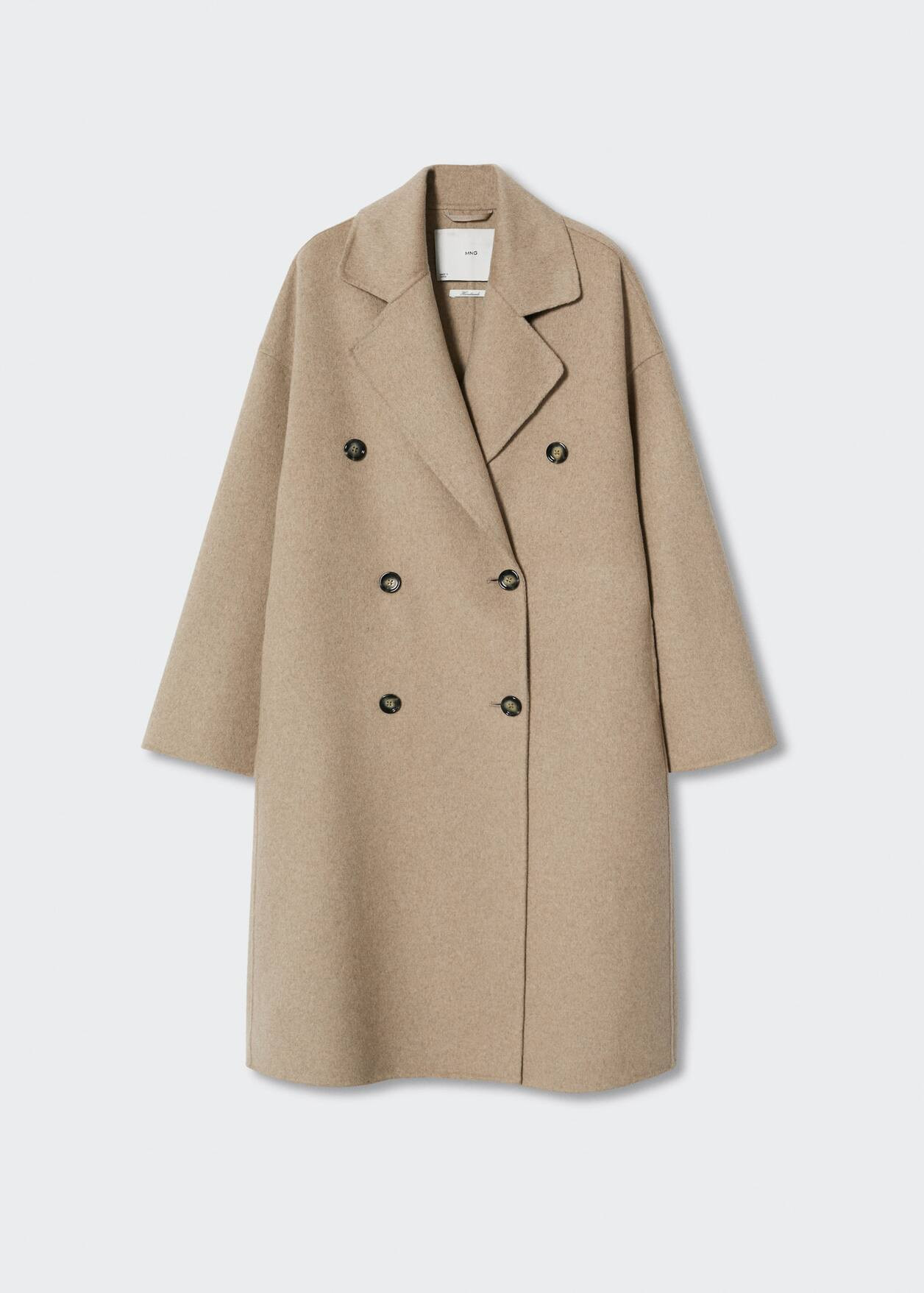 Handmade oversized wool coat -  Women | Mango United Kingdom | MANGO (UK)