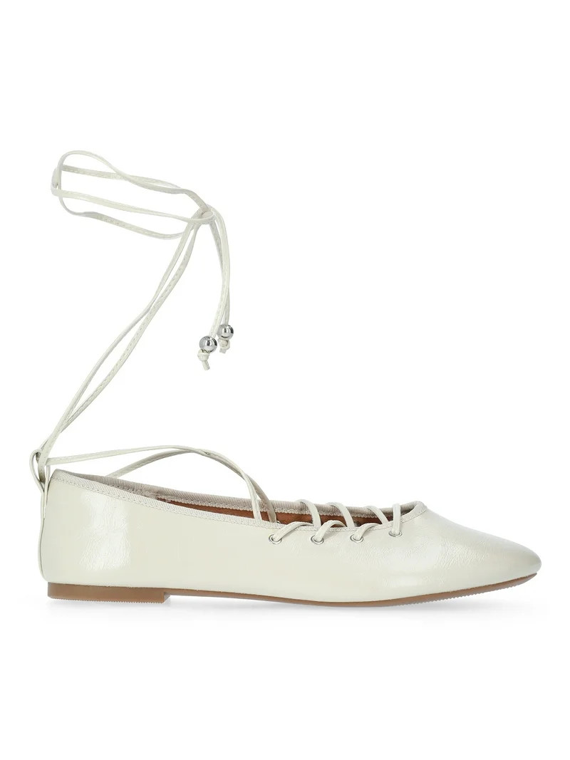 No Boundaries Corset Ballet Flats, Women's | Walmart (US)