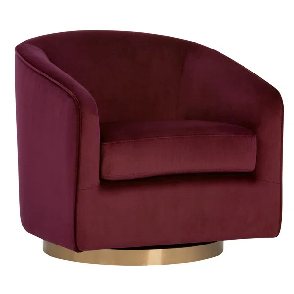 Kori 30'' Wide Velvet Swivel Armchair | Wayfair North America