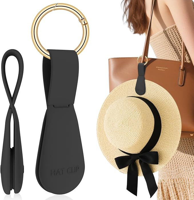 Magnetic Hat Clip for Travel on Bag, Silicone Hat Holder for Tote Beach Bag, Hand Free Strong Mag... | Amazon (US)