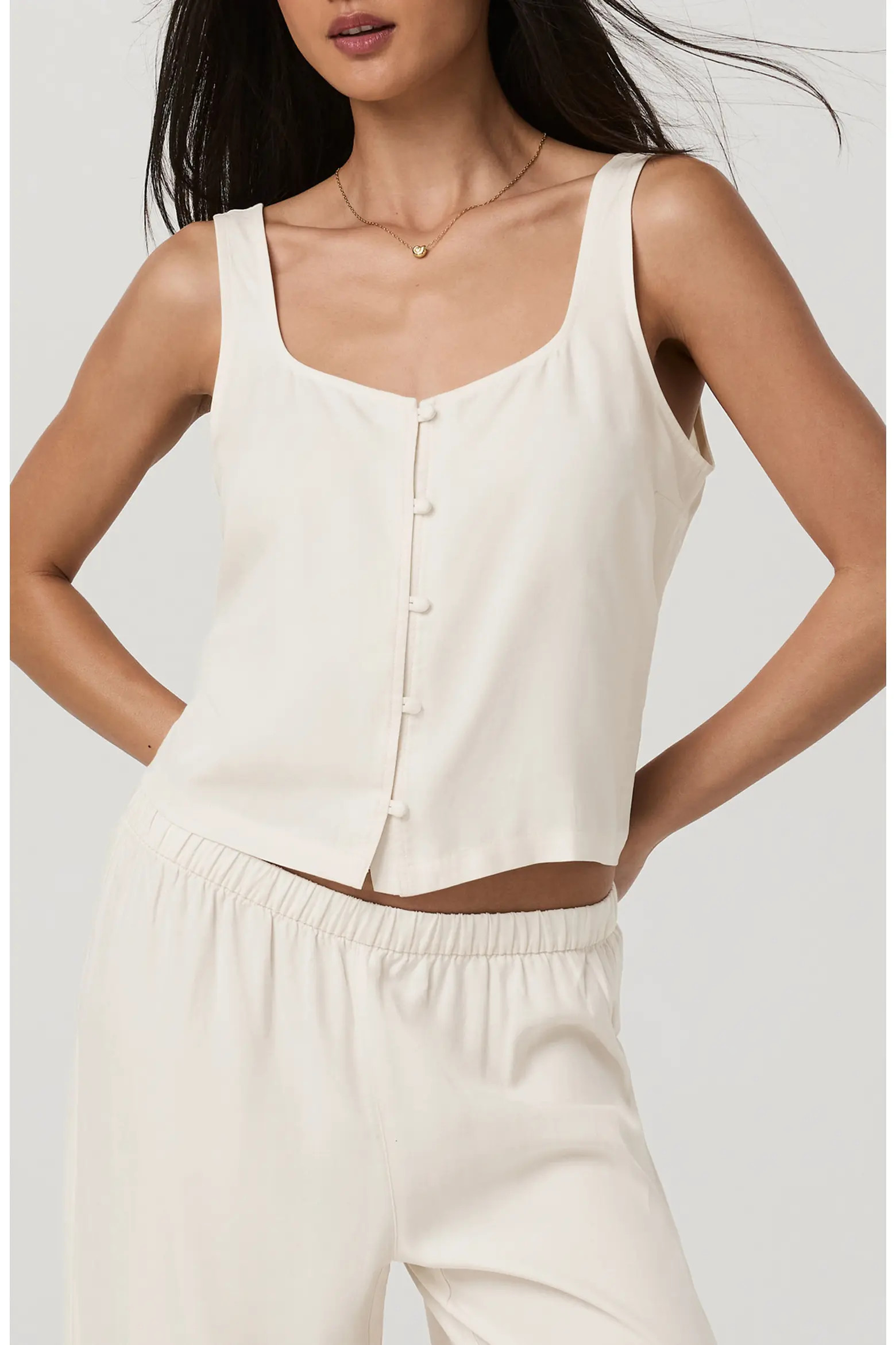 Trestles Twill Button Tank (Women) | Nordstrom | Nordstrom