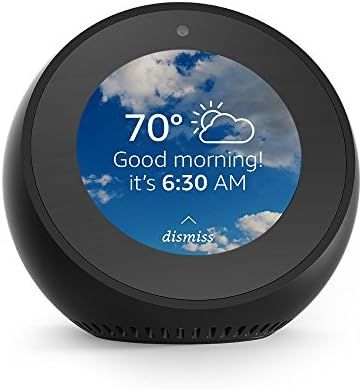 Echo Spot - Smart Alarm Clock with Alexa - Black | Amazon (US)