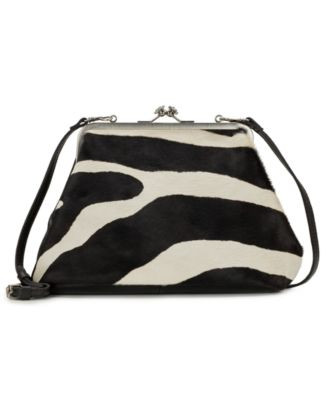 Patricia Nash Sofia Kiss-Lock Retro Small Crossbody Handbag - Zebra | Macy's