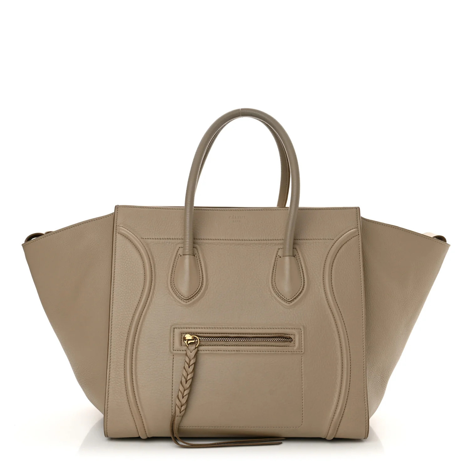 Baby Grained Calfskin Medium Phantom Luggage Quartz | FASHIONPHILE (US)