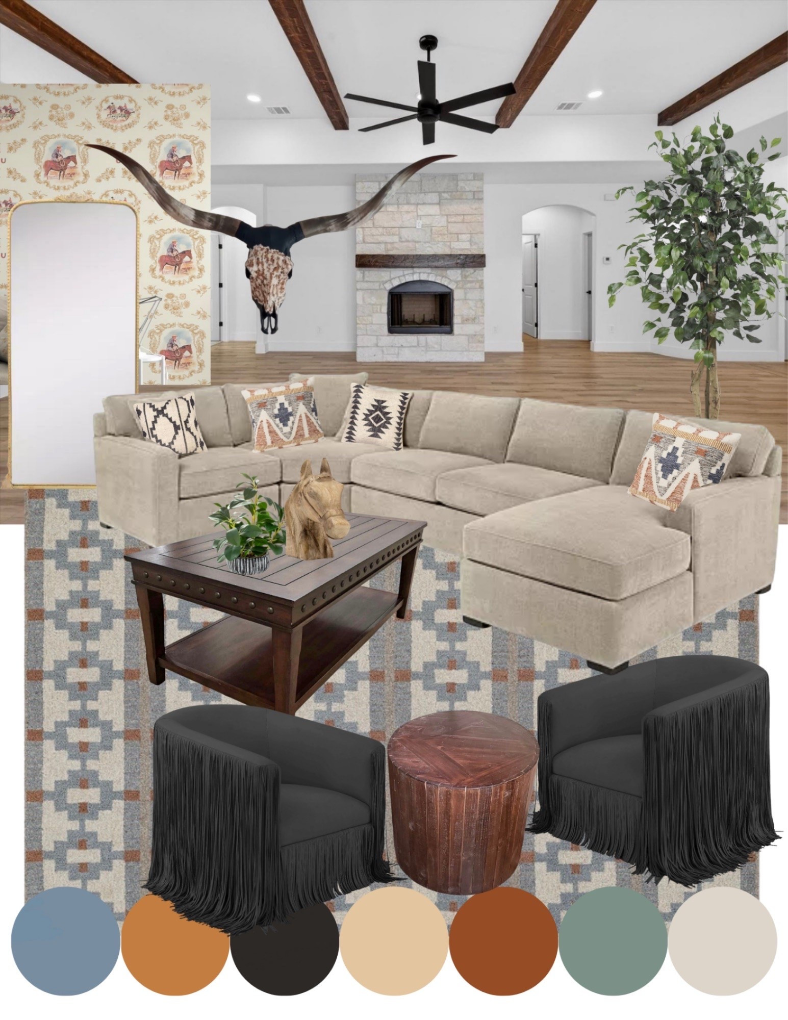 Western living room inspo

#LTKHome
