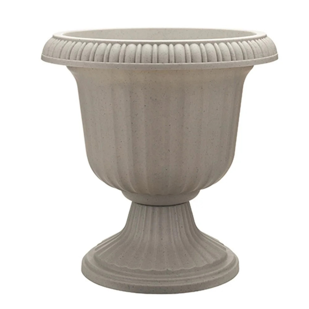 Southern Patio Large 14 In Outdoor Lightweight Resin Utopian Urn Planter, Stone | Walmart (US)