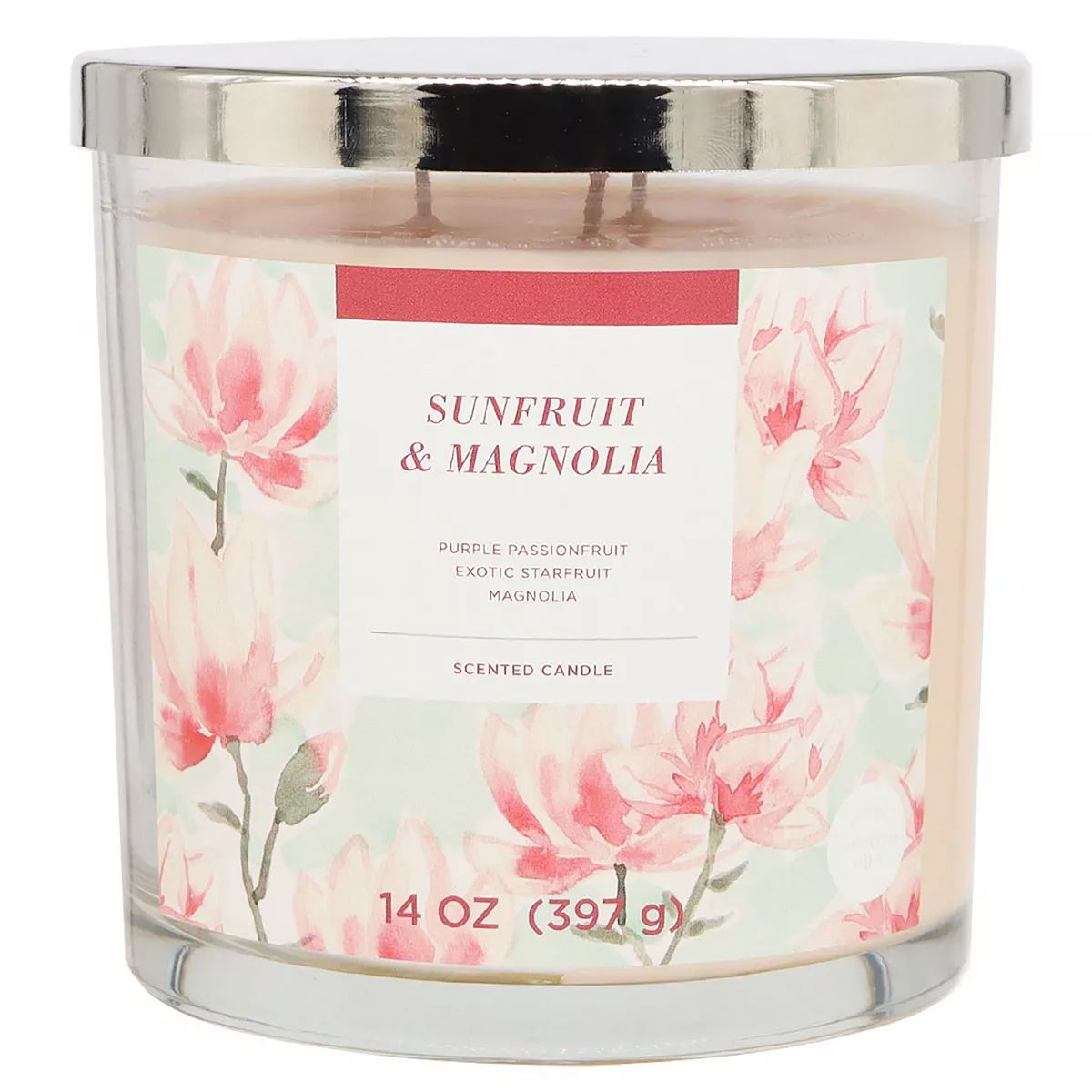 Sonoma Goods For Life® Sunfruit & Magnolia 14-oz. Single Pour Scented Candle Jar | Kohl's
