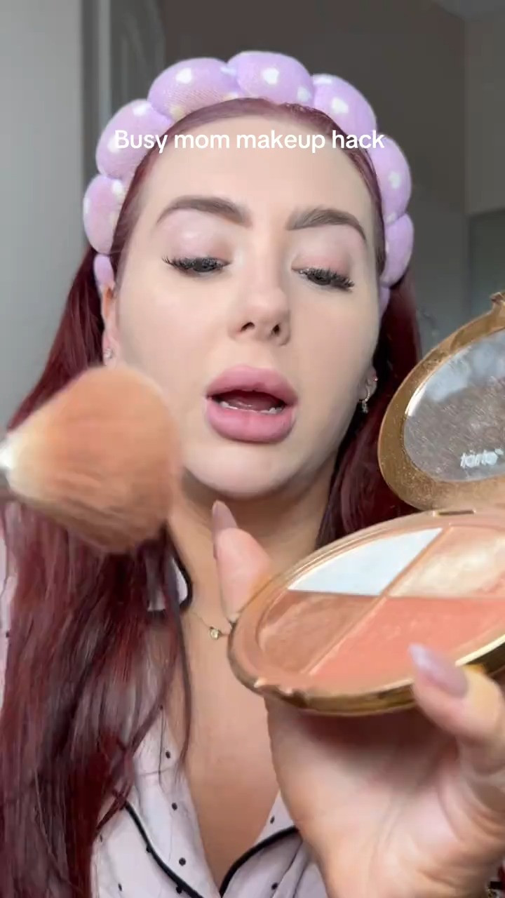Tarte glow wardrobe palette is for the girls who are always in a rush! #tartecosmetics #tarteglowwardrobe #glowymakeup #fastmakeup #ad @tarte cosmetics  

 #LTKgrwm #LTKselfcare #LTKBeauty