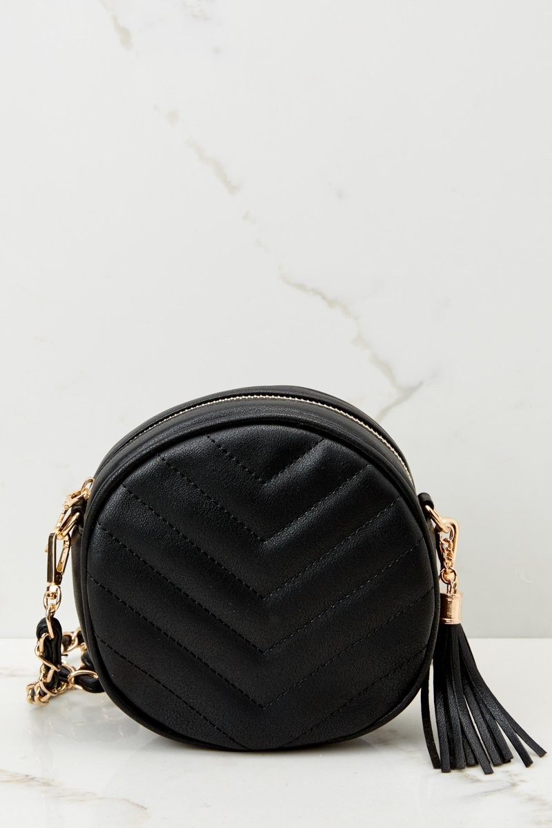 How Things Go Black Crossbody Purse | Red Dress 