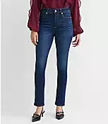 Curvy High Rise Skinny Jeans in Vintage Dark Wash | LOFT