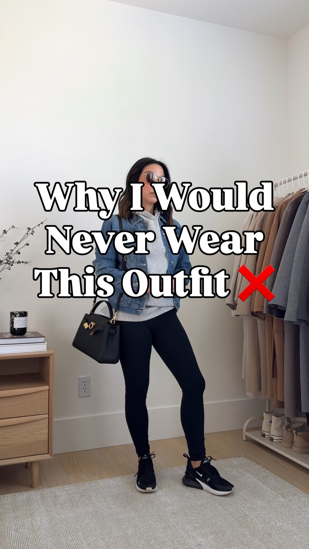 WIWNWT - why I would never wear this outfit and how I would change it up to make it work for me. 

Nordstrom hoodie xs - old
Agolde denim jacket xs - old. Linking similar 
Amazon leggings xs
Madewell hobo sling bag - old, linked similar
Amazon socks
New Balance 530’s women’s 6
YSL sunglasses 

#LTKPetite #LTKgrwm