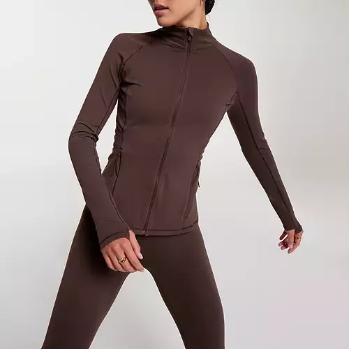 The CALIA™ Women's Core Fitness Jacket is essential to your comfort this  season. Soft fabric and a long length lock in b…