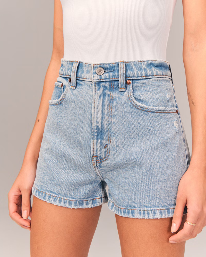 High Rise Mom Shorts | Abercrombie & Fitch (US)