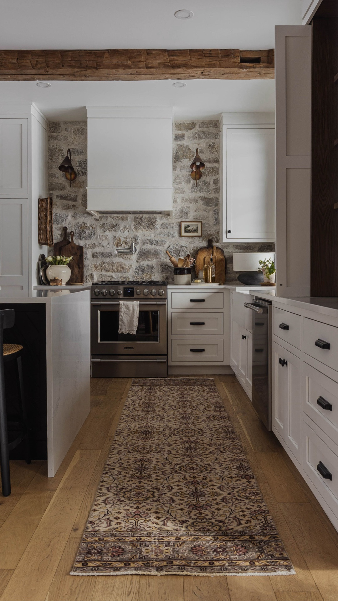  A little vintage runner moment for the kitchen ✨ simple, cozy, and just enough character! 

—
#vintagehome #kitchendecor #kitchenrug #etsyfinds #vintagerug #turkishrug #kitchenremodel #whitekitchen #naturalstone vintage rug, rug, kitchen runner, vintage decor, white kitchen cabinets, interior stone, kitchen backsplash 

#LTKSeasonal #LTKSpringSale #LTKHome