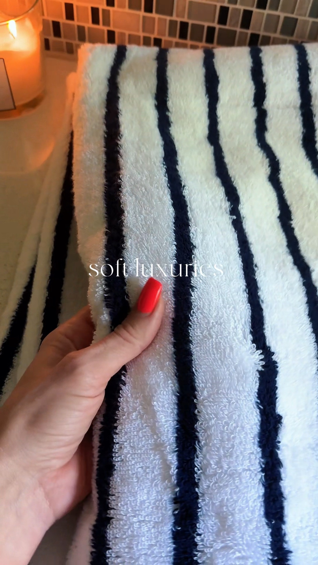 Self-care home edition! Luxurious towels, chunky blankets, silk pillow cases, stone drying mat and candles of course!

#LTKselfcare #LTKHome