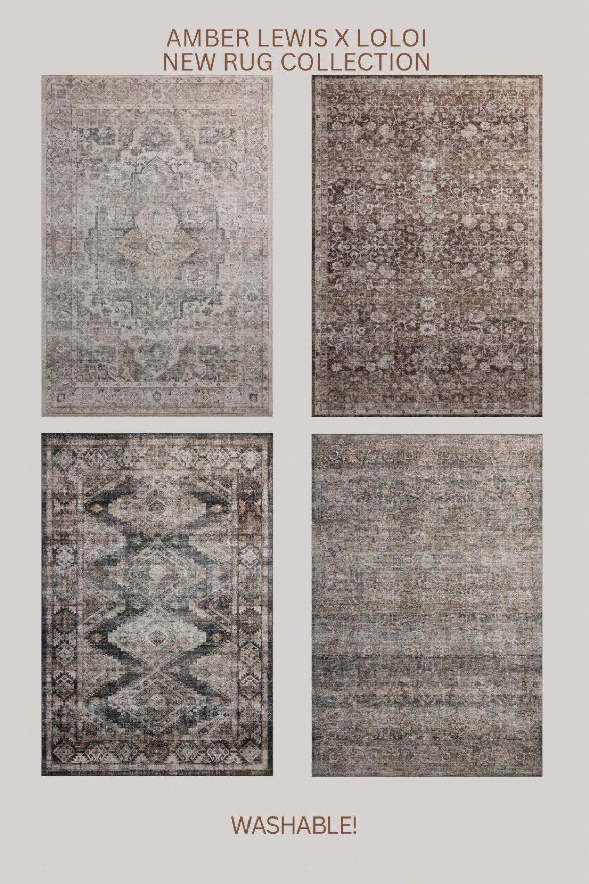 Amber Lewis x loloi new rug collab!!!!! Roundup of the prettiest washable rugs 😍😍😍

#LTKHome #LTKStyleTip #LTKSaleAlert