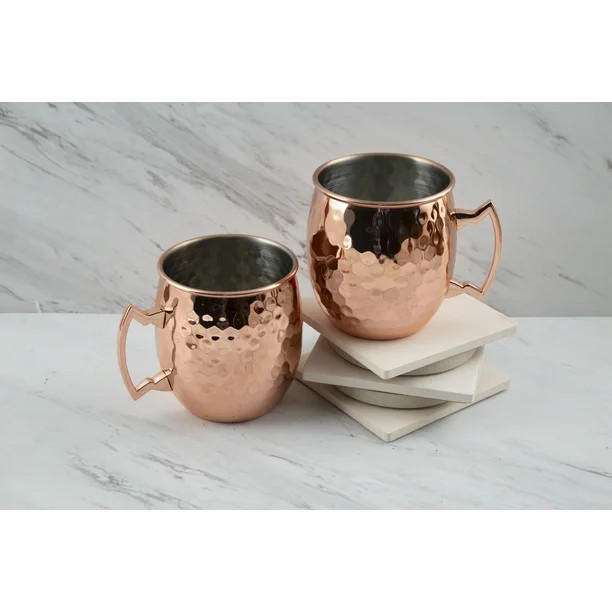 Better Homes & Gardens Copper 20-Ounce Moscow Mule Mugs, Set of 2 | Walmart (US)