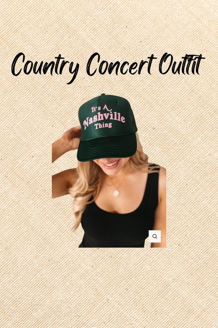 Country concert outfit. Nashville outfit. Trucker hat. 

#LTKstyletip #LTKFestival #LTKfindsunder50