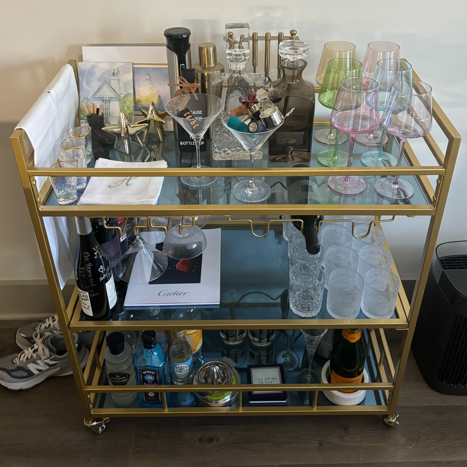My Bar Cart & everything on it 🤍

#LTKGiftGuide #LTKfindsunder100 #LTKhome