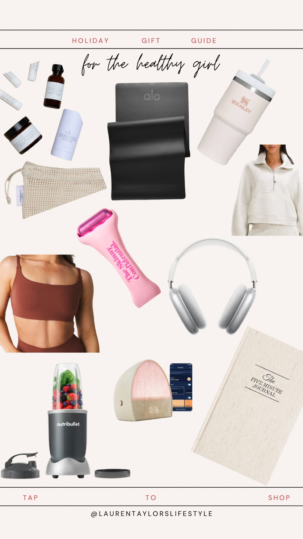 Gift guide for the healthy girl. Wellness gifts. Health gifts. Fitness gifts. 2023 gift ideas. Gift ideas  

#LTKGiftGuide #LTKfitness #LTKHoliday