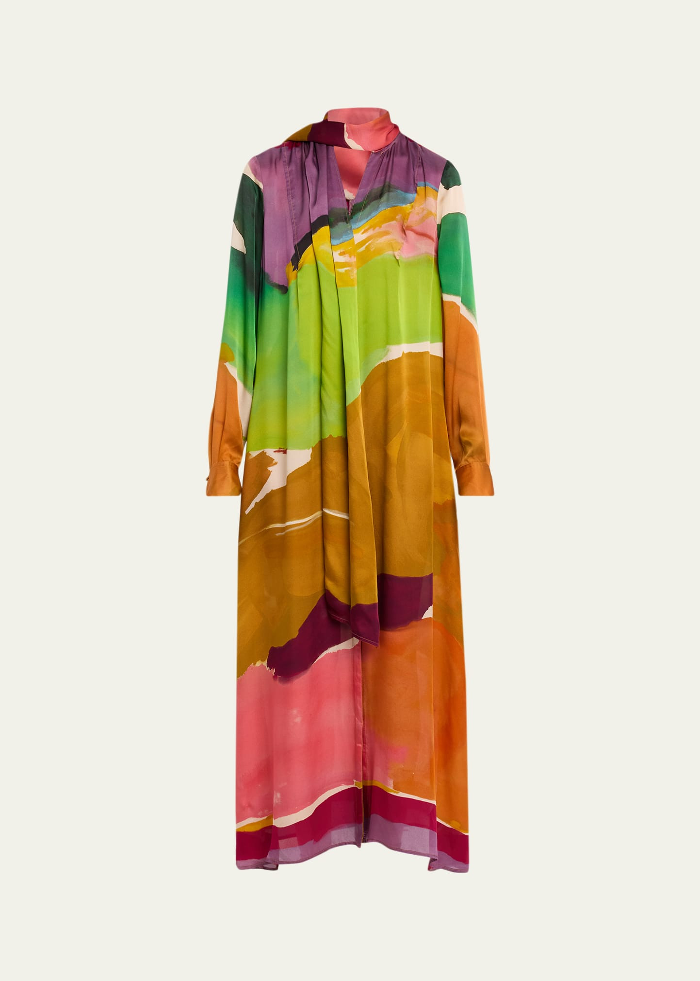 Ulla Johnson x Helen Frankenthaler Critique Silk Scarf Dress | Bergdorf Goodman