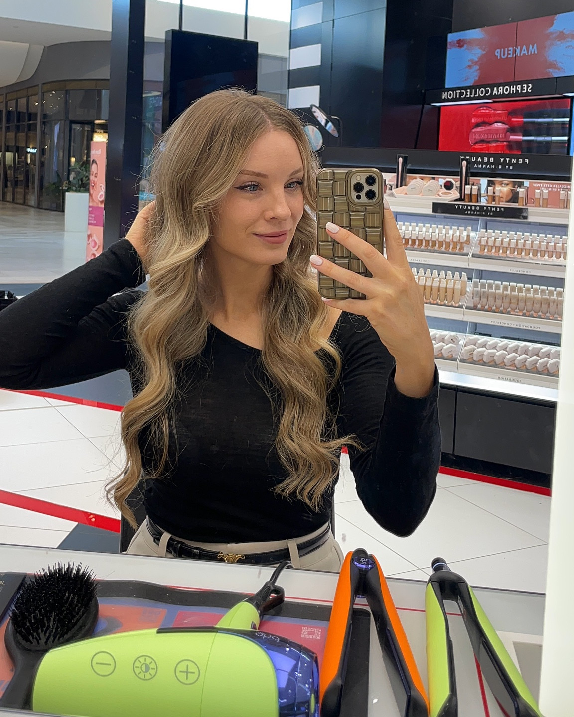 Had my hair curled by the ghd team using the new colour crush collection 💚🧡 linked the exact tools we used for this wavy look! 

#LTKaustralia #LTKxSephora #LTKbeauty