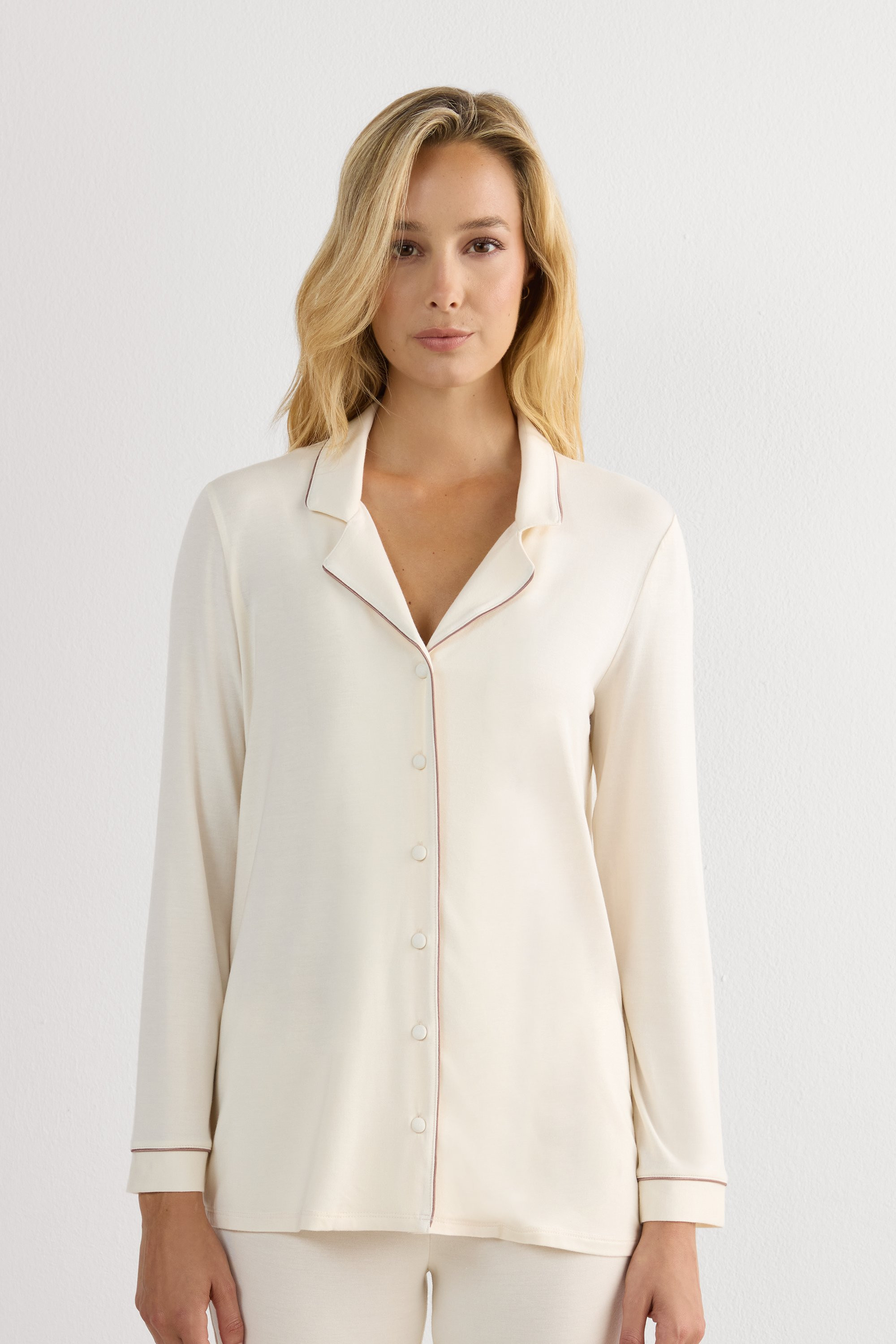 Long-Sleeve Micromodal Pajama Top - Intimissimi | Intimissimi (US)