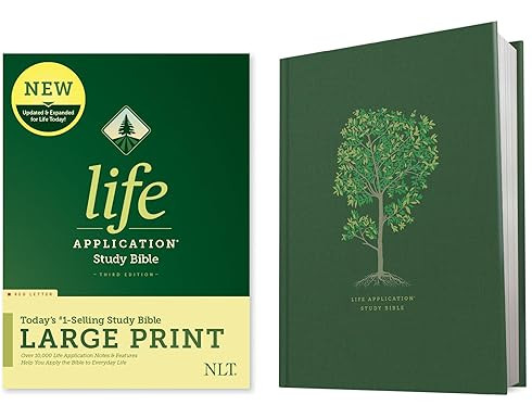 Tyndale NLT Life Application Study Bible, Third Edition, Large Print (Hardcover, Red Letter) – ... | Amazon (US)