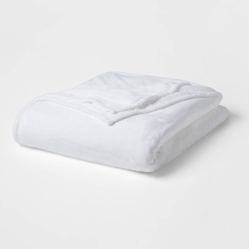 Solid Plush Bed Blanket - Room Essentials™ | Target