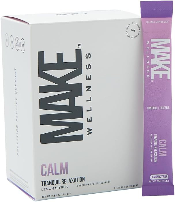 Calm Supplement | 30 Servings | Precision Peptide Support with Ashwagandha, GABA and L-Theanine P... | Amazon (US)