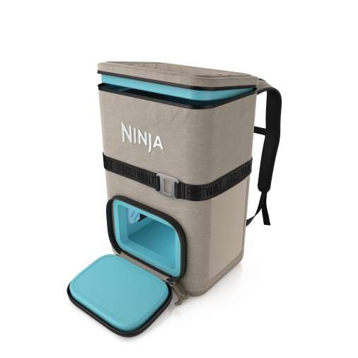 Ninja FrostVault™ Go 36-Can Backpack Soft Cooler with Cold Dry Zone (Birch Beige) | FF136CS | Ninja Kitchen