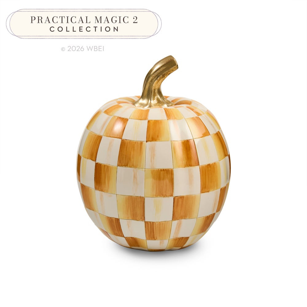 Amber Check Small Pumpkin | MacKenzie-Childs
