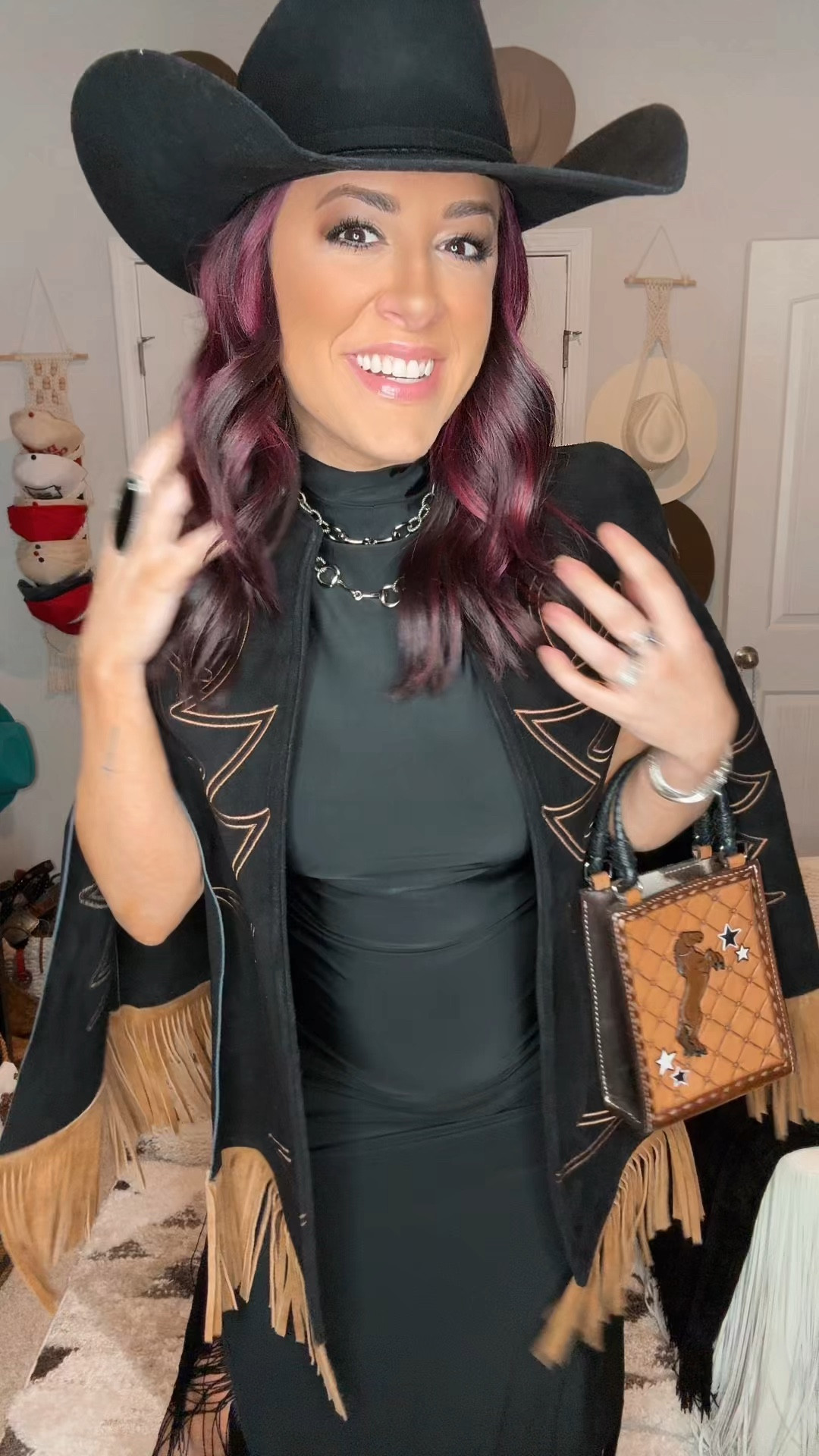 NYE outfit idea / black Amazon dress - black booties - cowgirl hat cowgirl boots - winter western fashion 

#LTKStyleTip #LTKHoliday #LTKSeasonal