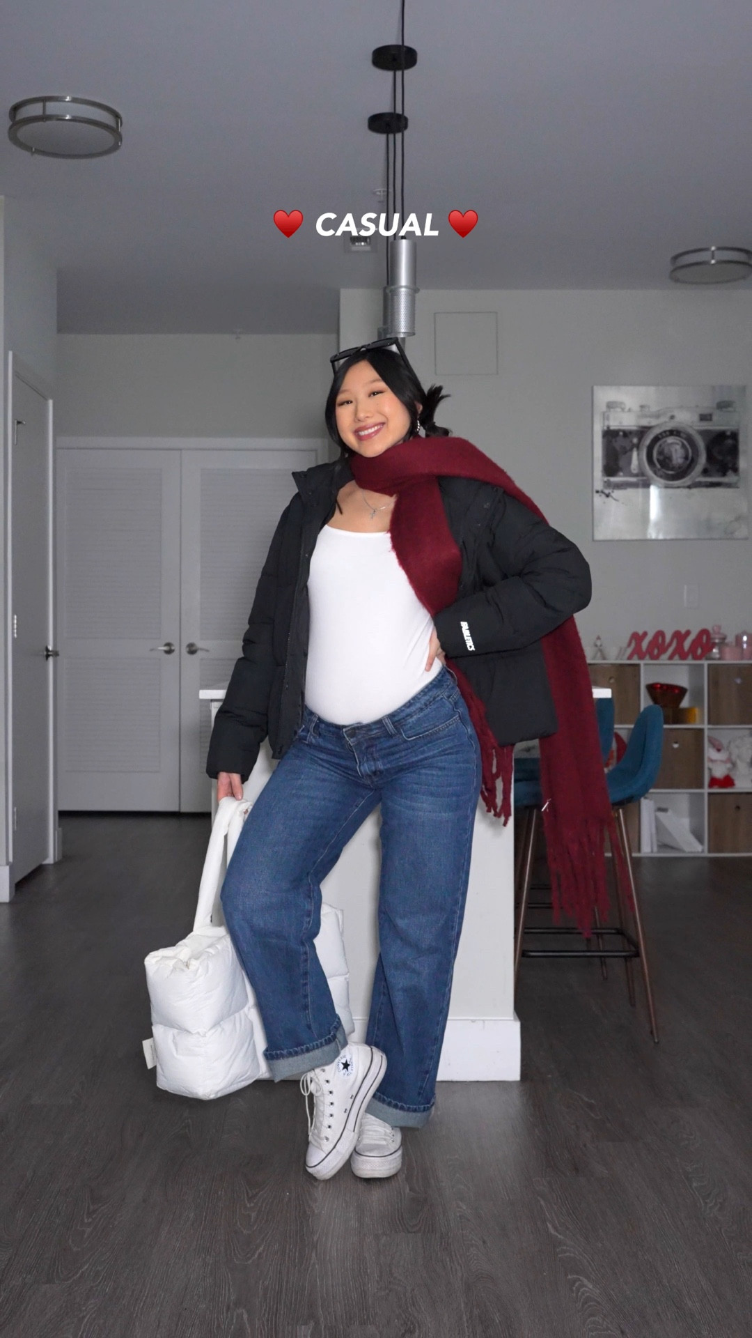 Black Bodysuit: size XS
Platform Converse High Tops: 1/2-1 size down
White Square Neck Bodysuit: size S
Low Rise Jeans: size M
Black Leggings: size 0
Linking similar styles

Outfit idea, how to style, style tips, winter outfit, puffer jacket, bump style, cold weather fashion 

#LTKBump #LTKSeasonal #LTKootd