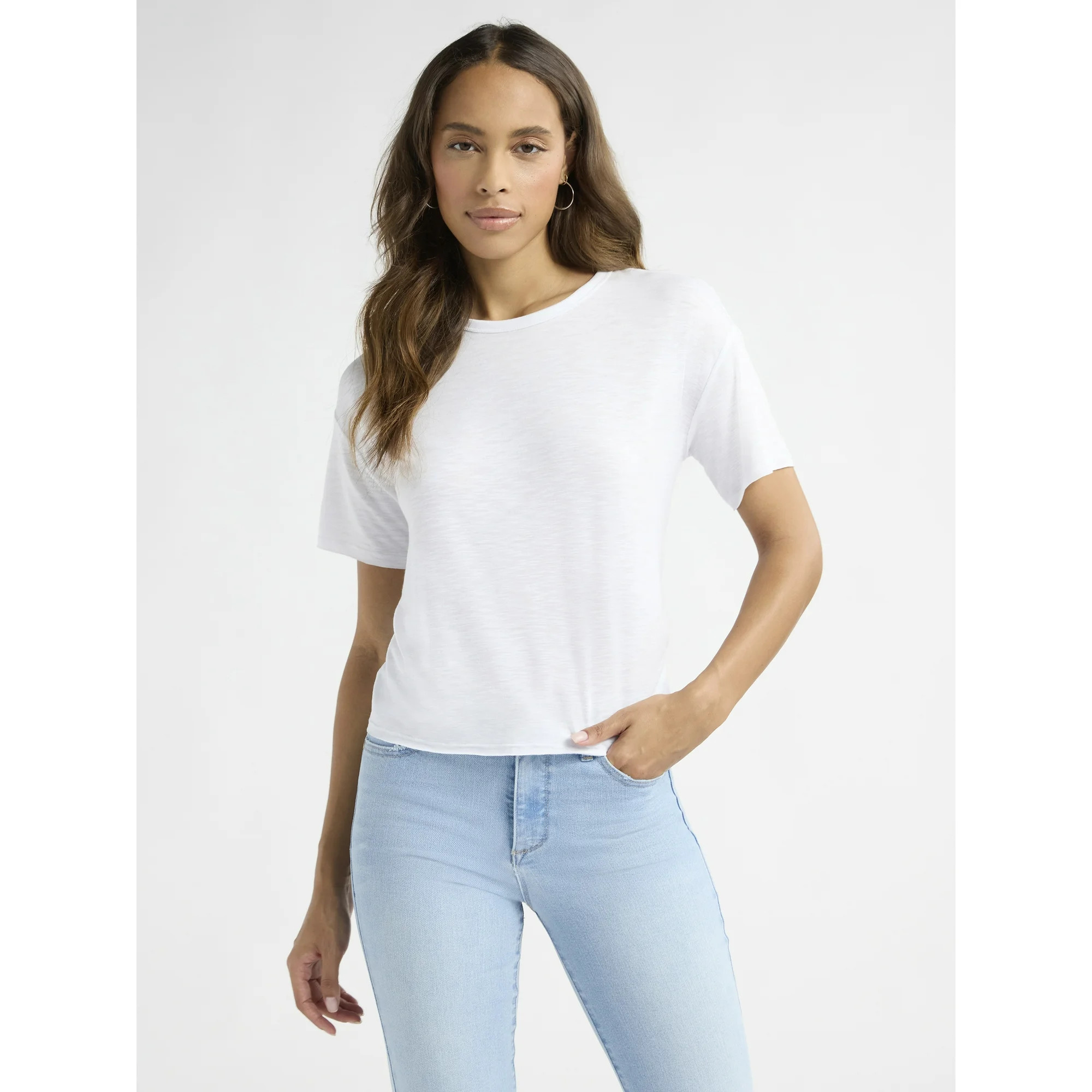 Sofia by Sofia Vergara Women's and Women's Plus Size Sofia Tee with Short Sleeves, Sizes XS-4X - ... | Walmart (US)