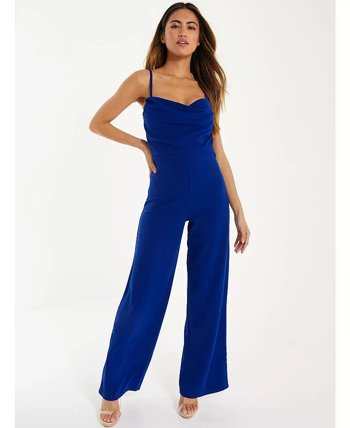 QUIZ Palazzo Jumpsuit - Women - Macy's | Macy's