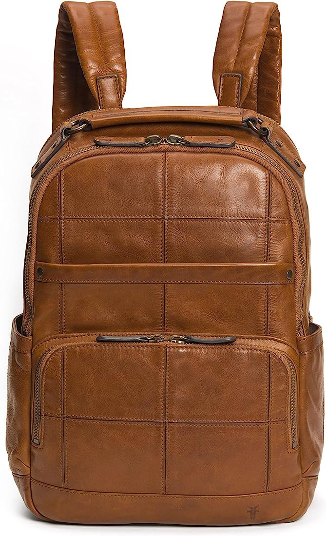 Frye mens Logan Patchwork Backpacks, Cognac, One Size US | Amazon (US)