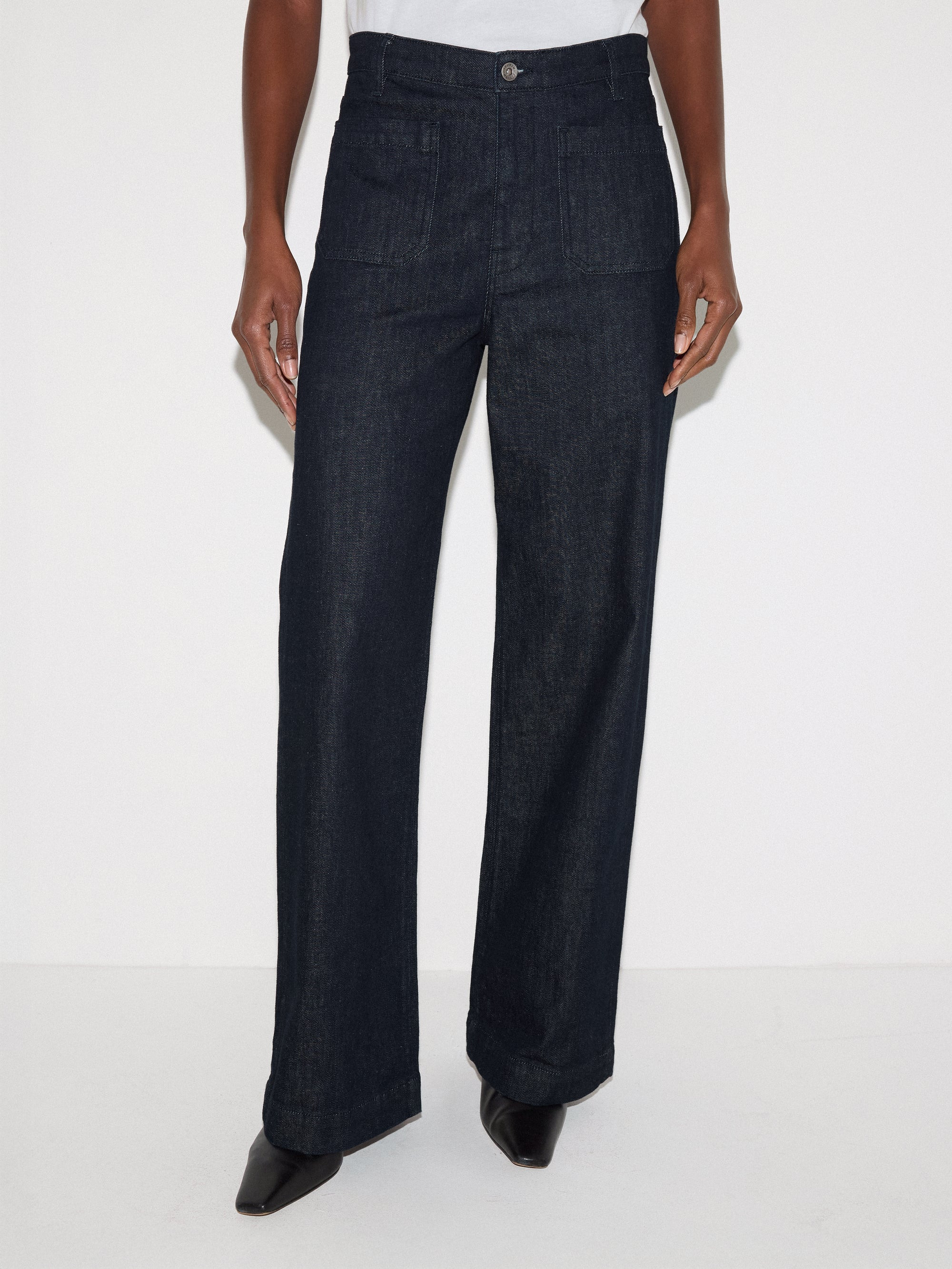 Rhea Patch Pocket Jean | Indigo | Jigsaw (UK)