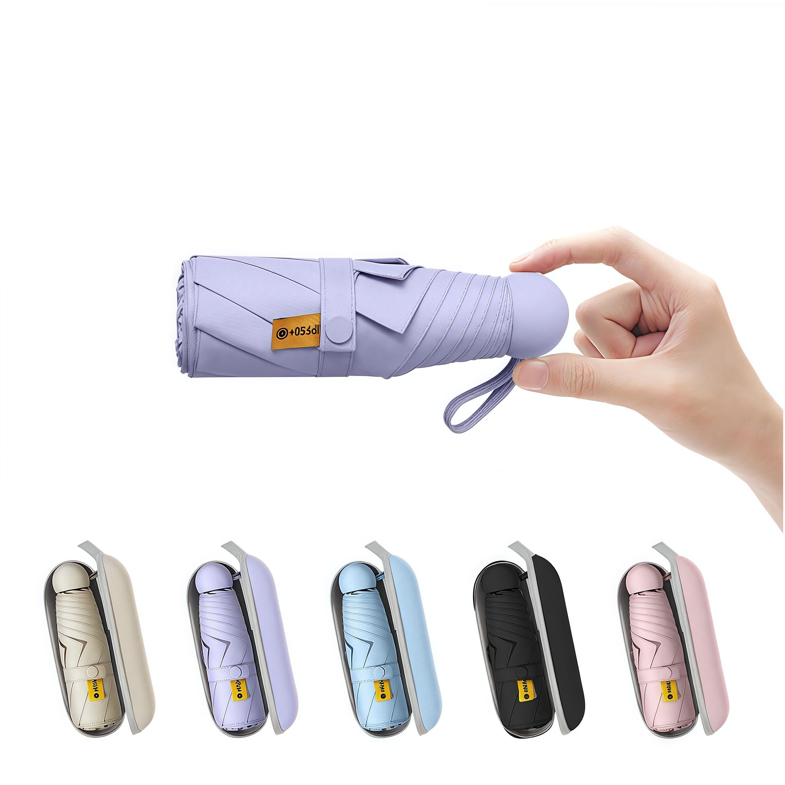 BAODINI Travel Mini Umbrella for Purse With Case Small Compact UV Sun Protection Sun Lightweight ... | Amazon (US)