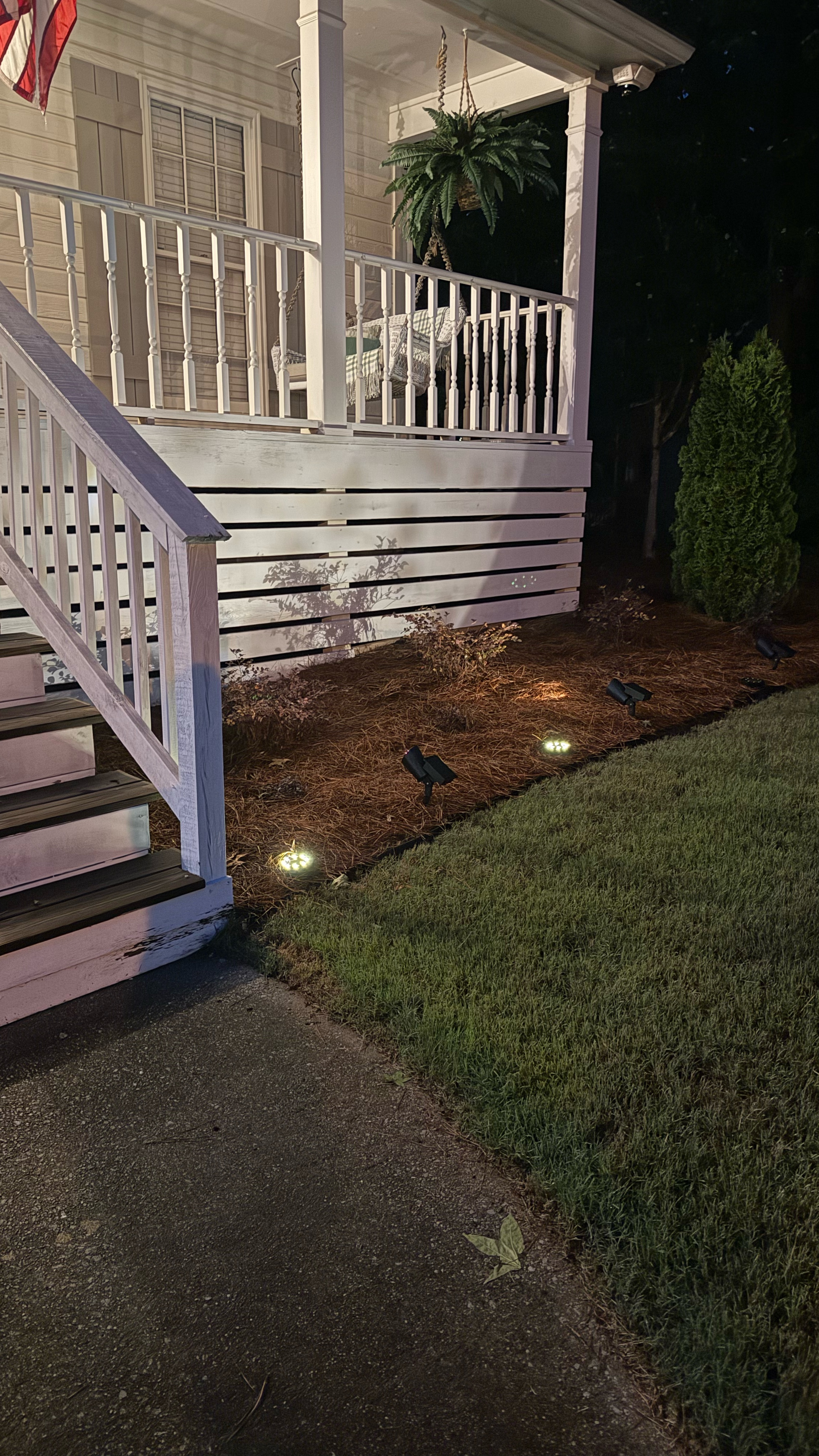These solar spotlights come as a set of 2, are easy to assemble and install and highlight your landscaping for instant curb appeal. Best part no wiring or electricity needed!!!
They are on sale today!!!
#curbappeal #solarlights #landscapelighting #homeexterior #solarspotlight #exteriorlighting

#LTKFindsUnder50 #LTKHome #LTKSaleAlert