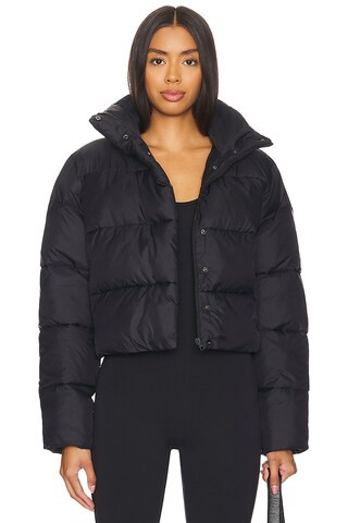 alo Gold Rush Puffer in Black from Revolve.com | Revolve Clothing (Global)