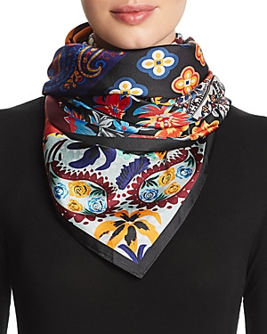 Echo Patchwork Print Silk Scarf | Bloomingdale's (US)