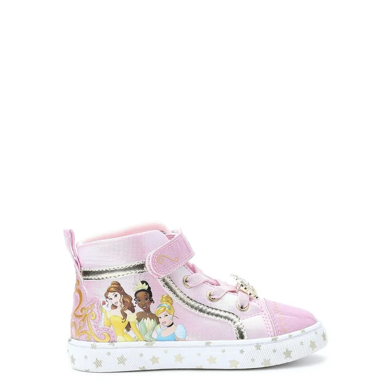 Disney Princess Toddler Girl High Top Sneakers, Sizes 7-12 | Walmart (US)