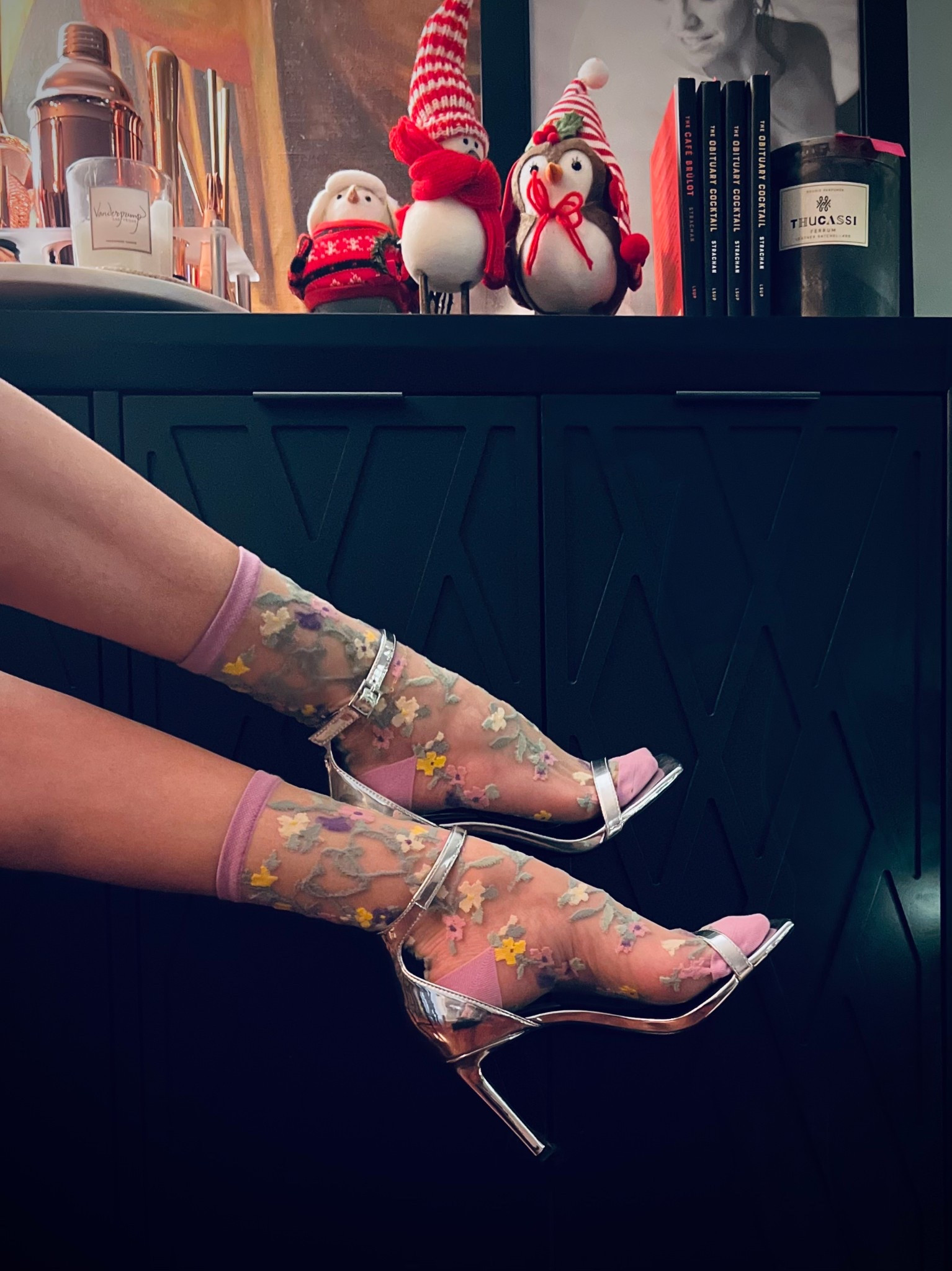 When your socks steal the spotlight 😏✨ Wearing these dreamy embroidered @sockcandy.shop socks with silver heels because why *just* slay when you can slay with personality? These are the kind of socks that turn heads and start conversations — trust me. Treat yourself… your feet deserve a little flirtiness 💋


#SockCandy #SockGameStrong #StatementSocks #ShoeCandy #HolidayGlam #PlayfulStyle #StyleCrush #HeelsAndSocks #AccessoryAddict #FashionDetails #OutfitInspo #GlamVibes #TreatYourself


#LTKHoliday #LTKGiftGuide #LTKootd