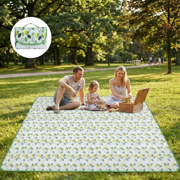 KEYAHAPPY Picnic Blankets, 59" x79" Foldable Waterproof Beach blanket, Large Camping Blanket with... | Walmart (US)